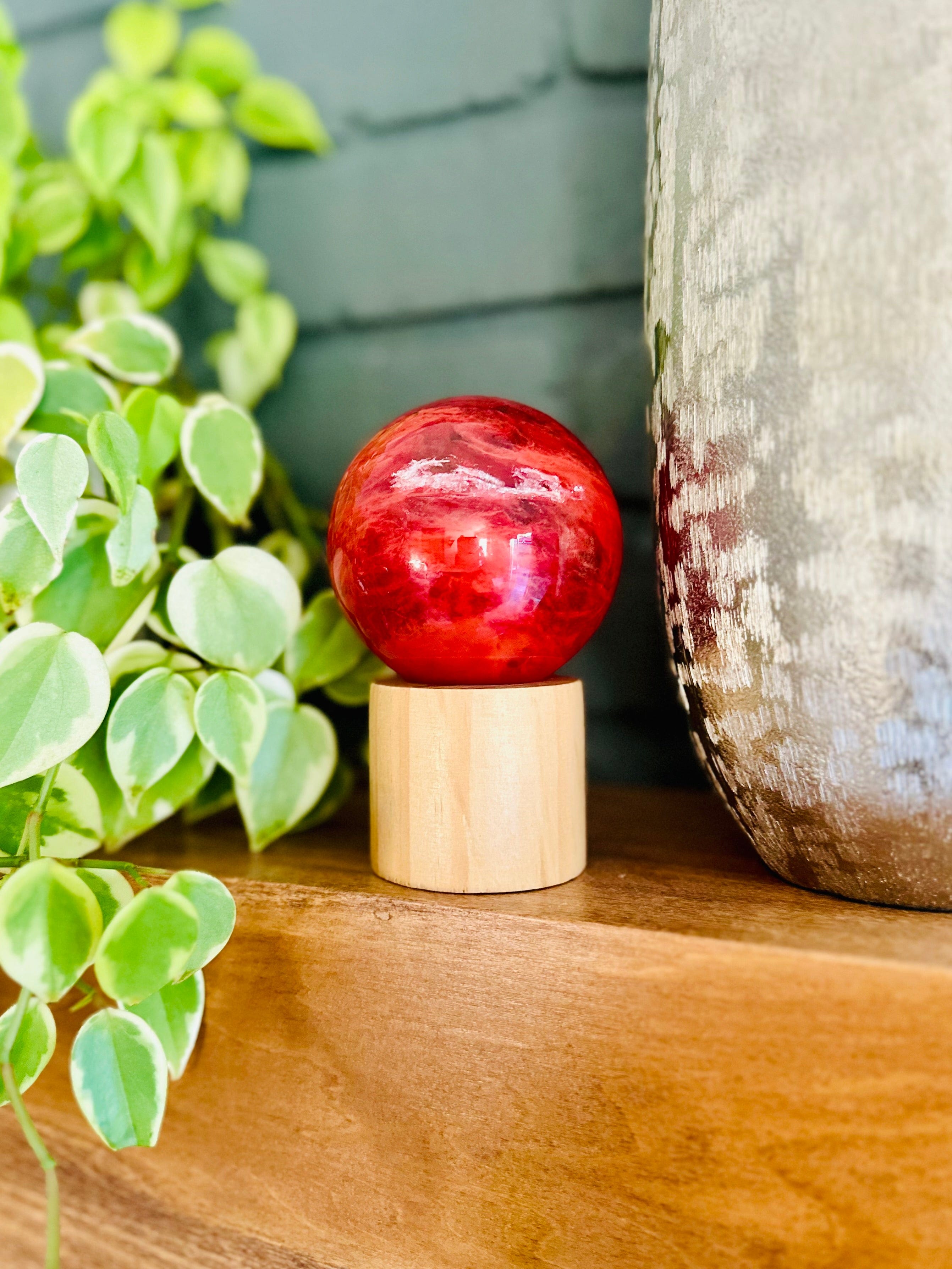 Cherry Quartz Sphere