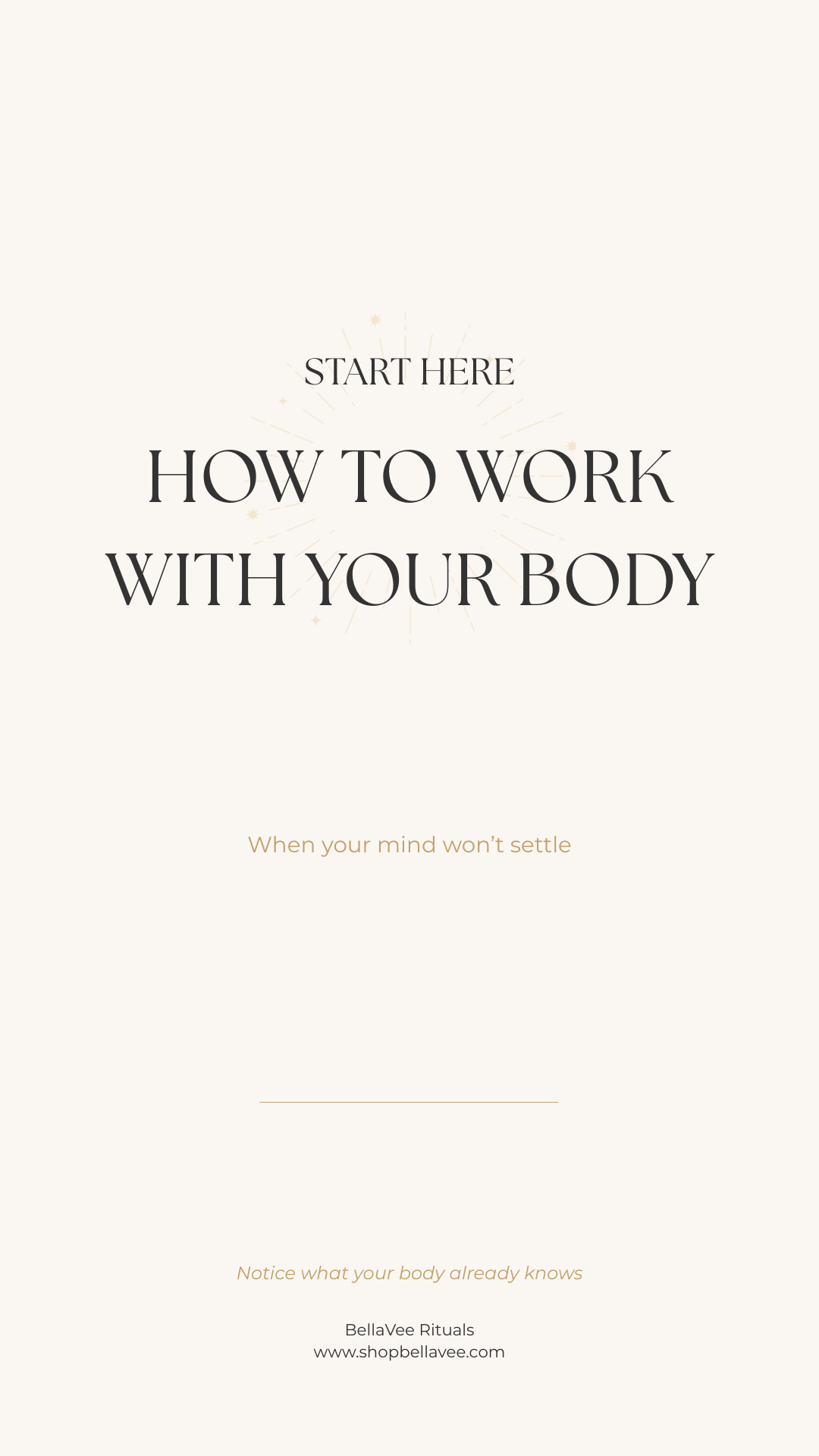 How to work with your body text on neutral background.