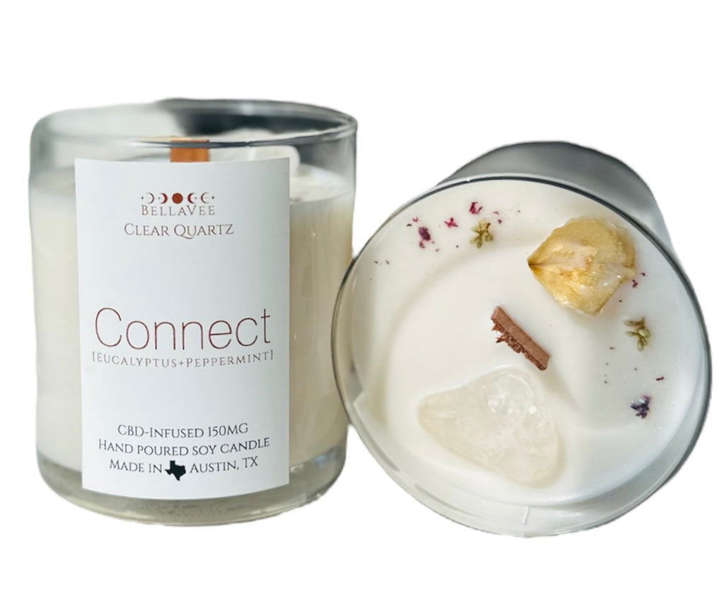 Connect CBD - Infused Crystal Candle