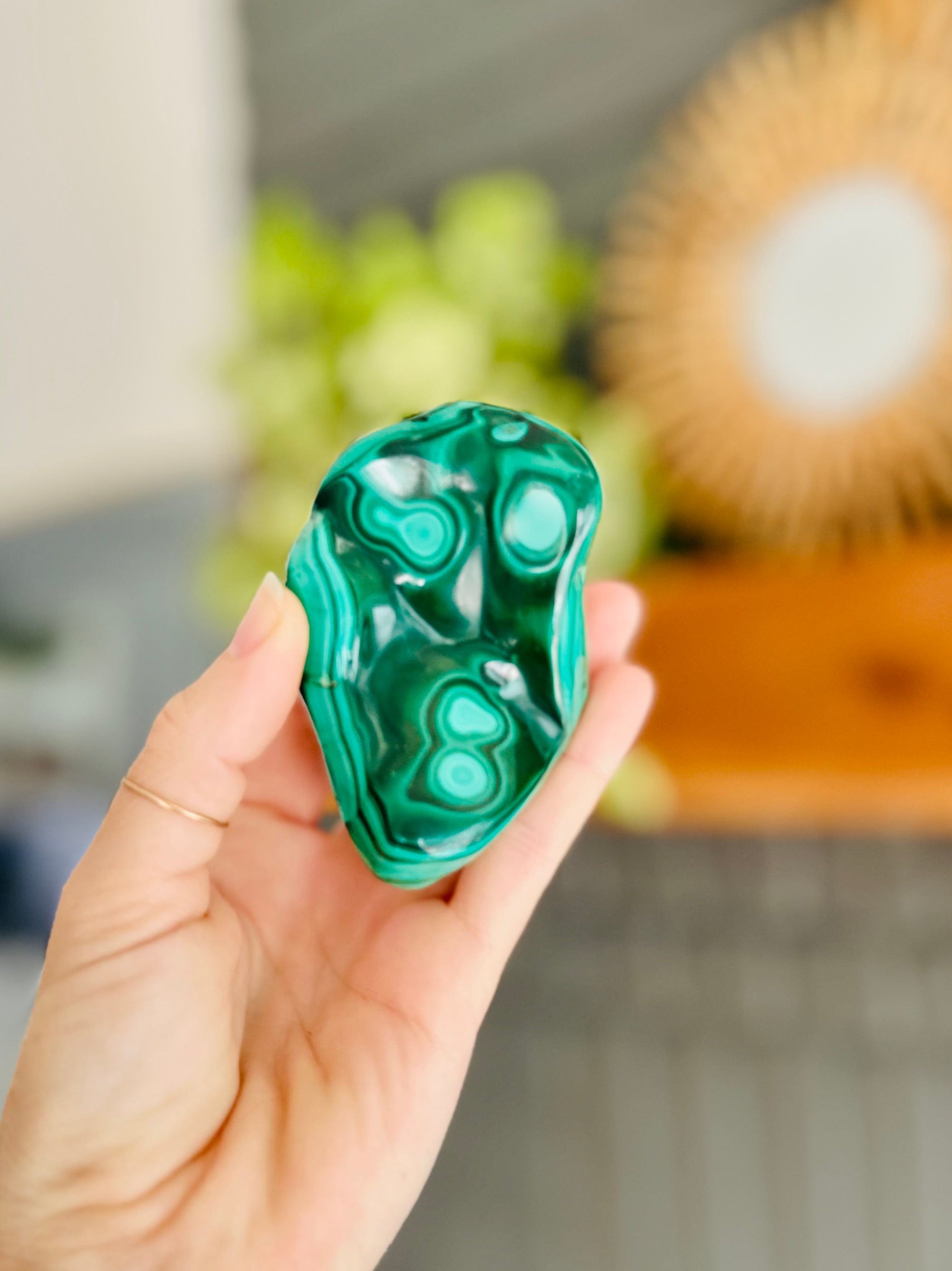 Malachite freeform from brazil