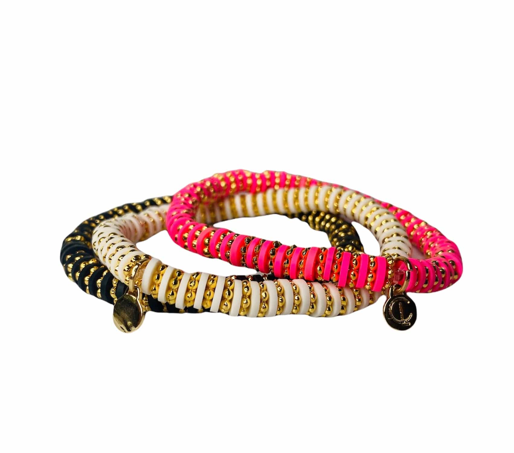 The Shelli Bracelet with 14k overlay beads adds a playful and chic touch to your style, perfect for layering or wearing alone