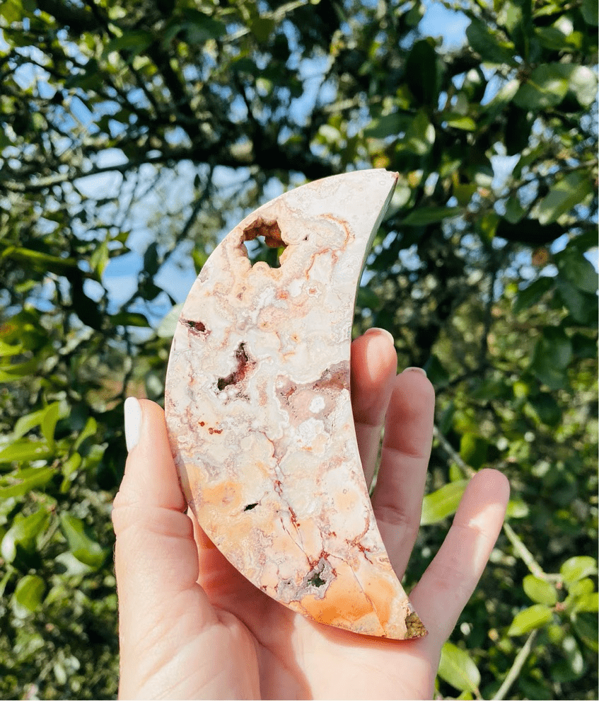 Sliced Agate hand-carved