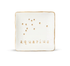 Aquarius unglazed ceramic soap dish, 4.5" x 4.5", a stylish and practical addition to any sink-side