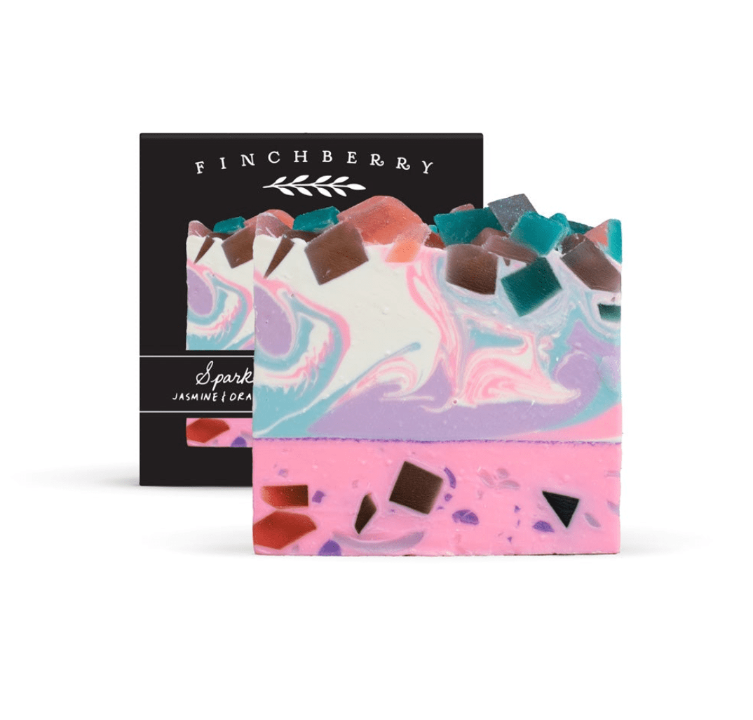 Spark Handcrafted Vegan Soap with fresh orange, apple, and grapefruit notes, perfect for uplifting and cheering yourself up