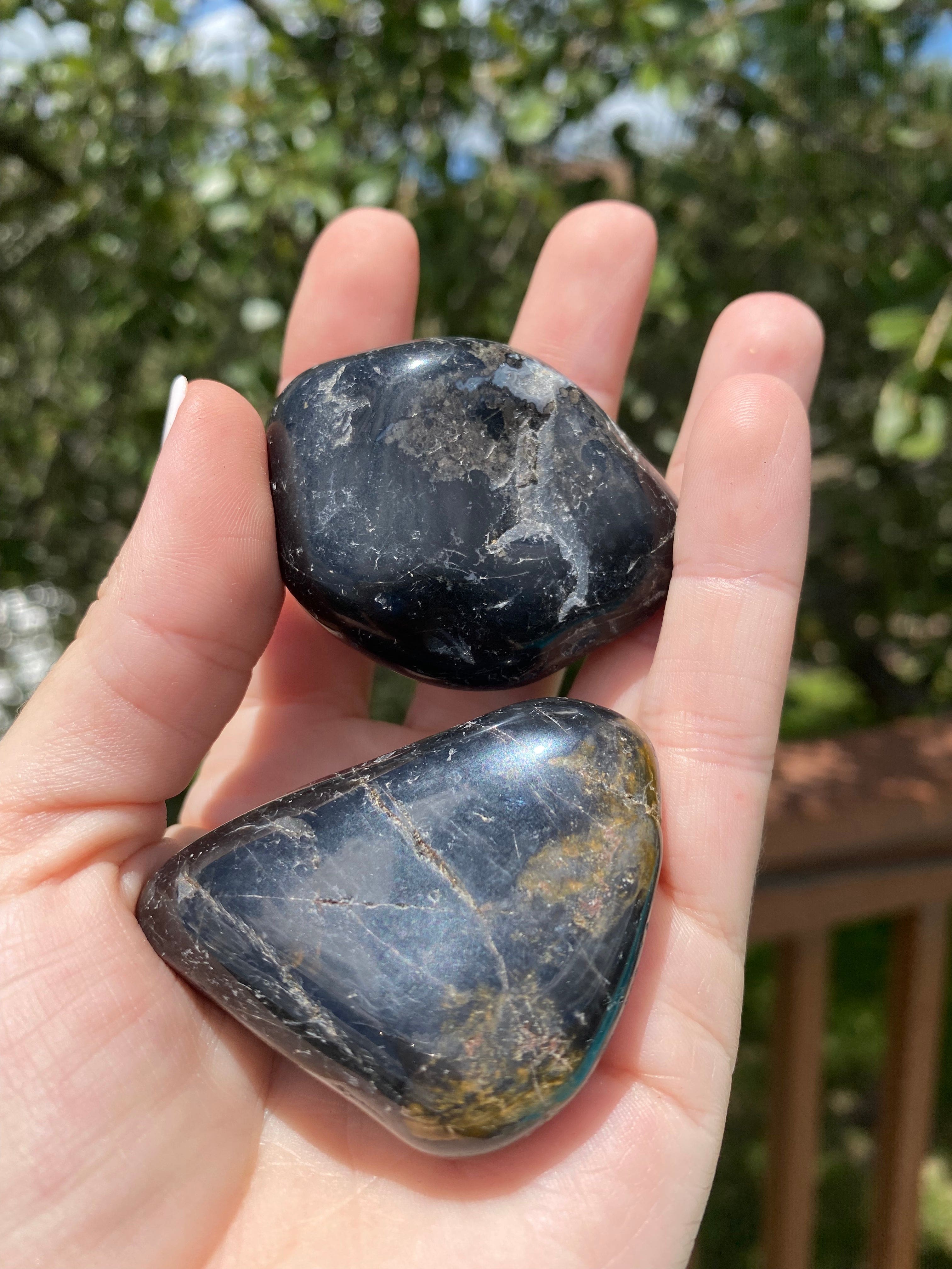 Black Tourmaline crystal for cleansing and balancing the aura, grounding energy, and protecting spaces