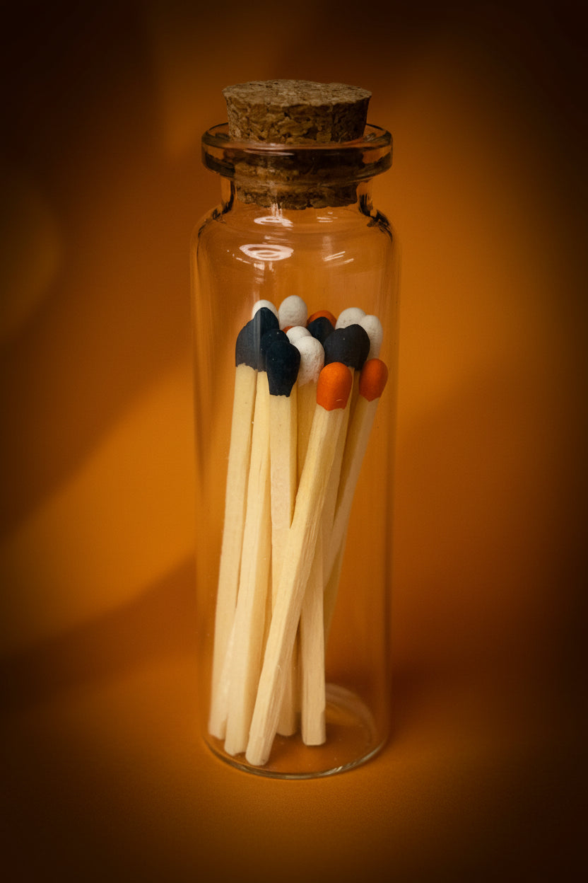 Candle Essentials matches with striker, a perfect accessory for safely and easily lighting your favorite candles
