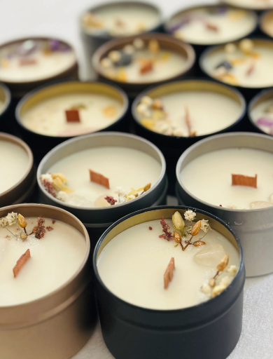 Mini Crystal Candles &amp; Tins