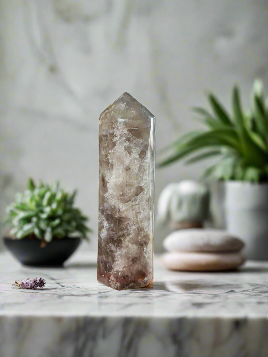 Smokey Quartz Crystal Tower