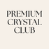 Premium crystal club with beautiful bold lettering for the subscription