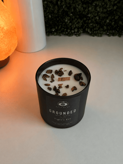 Candle labeled &