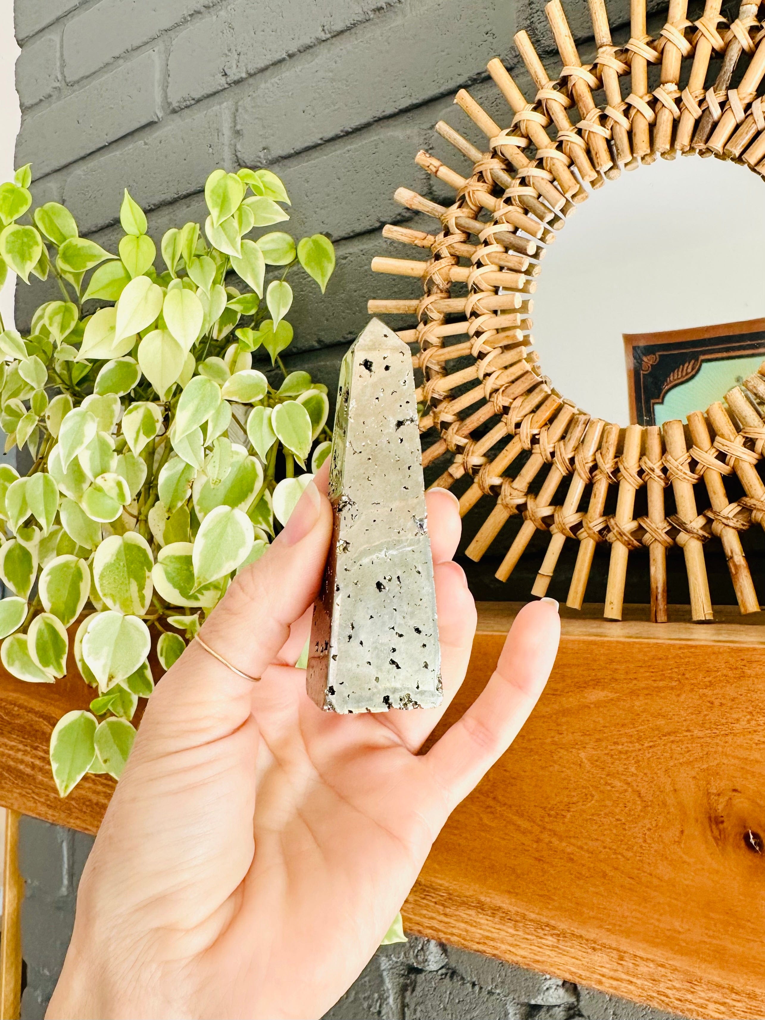 Pyrite Tower Large for Abundance and prosperity