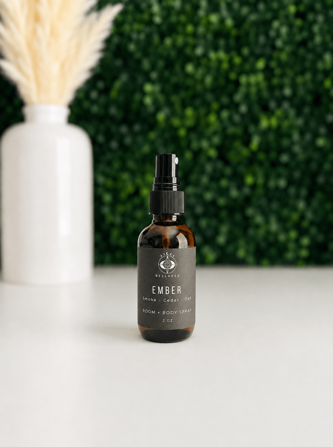 BellaVee EMBER room and body spray with smoke cedar and oak fragrance
