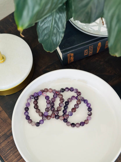Crystal Beaded Bracelets for Healing and Balance - Stretchable Design Featuring Natural Gemstones for Wellness and Energy