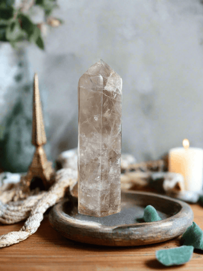 Smokey Quartz Crystal Tower