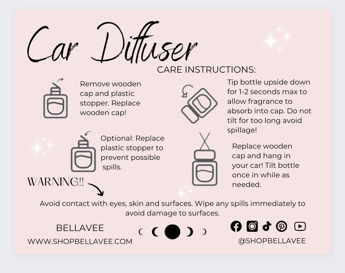 All Natural Car Diffusers