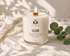 BellaVee Clear CBD crystal candle peppermint eucalyptus clear quartz 150mg non-toxic coconut wax hand-poured Austin Texas