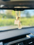 Eco-friendly car diffuser with a soothing lavender scent, promoting relaxation during drives