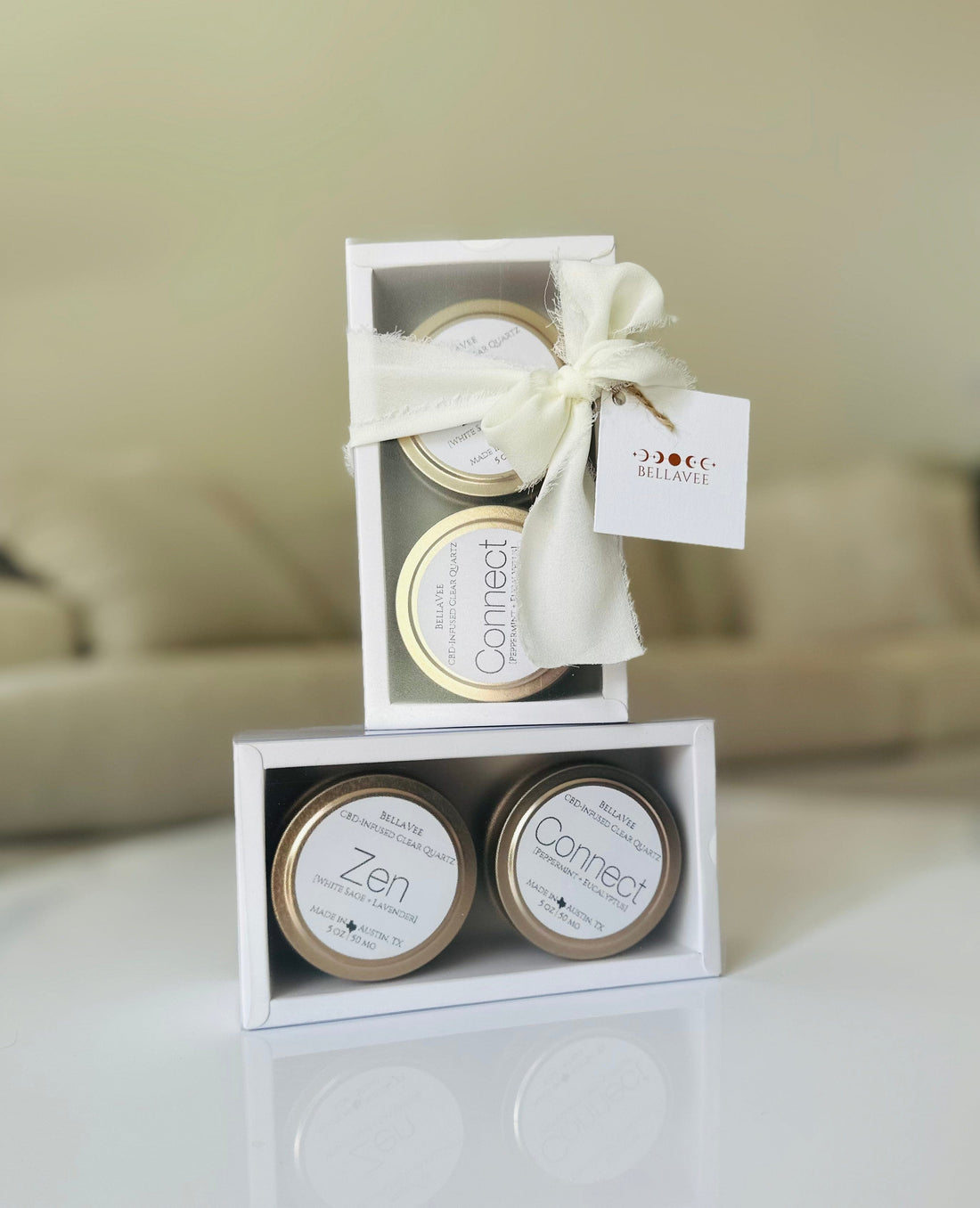 CBD Candle Flight, promoting relaxation and relieving stress, anxiety, and mild pain with soothing aromatherapy
