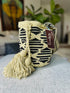 Tambalguarí Crossbody Bag showcases a unique spiral design, symbolizing the Misak worldview, blending indigenous wisdom and style