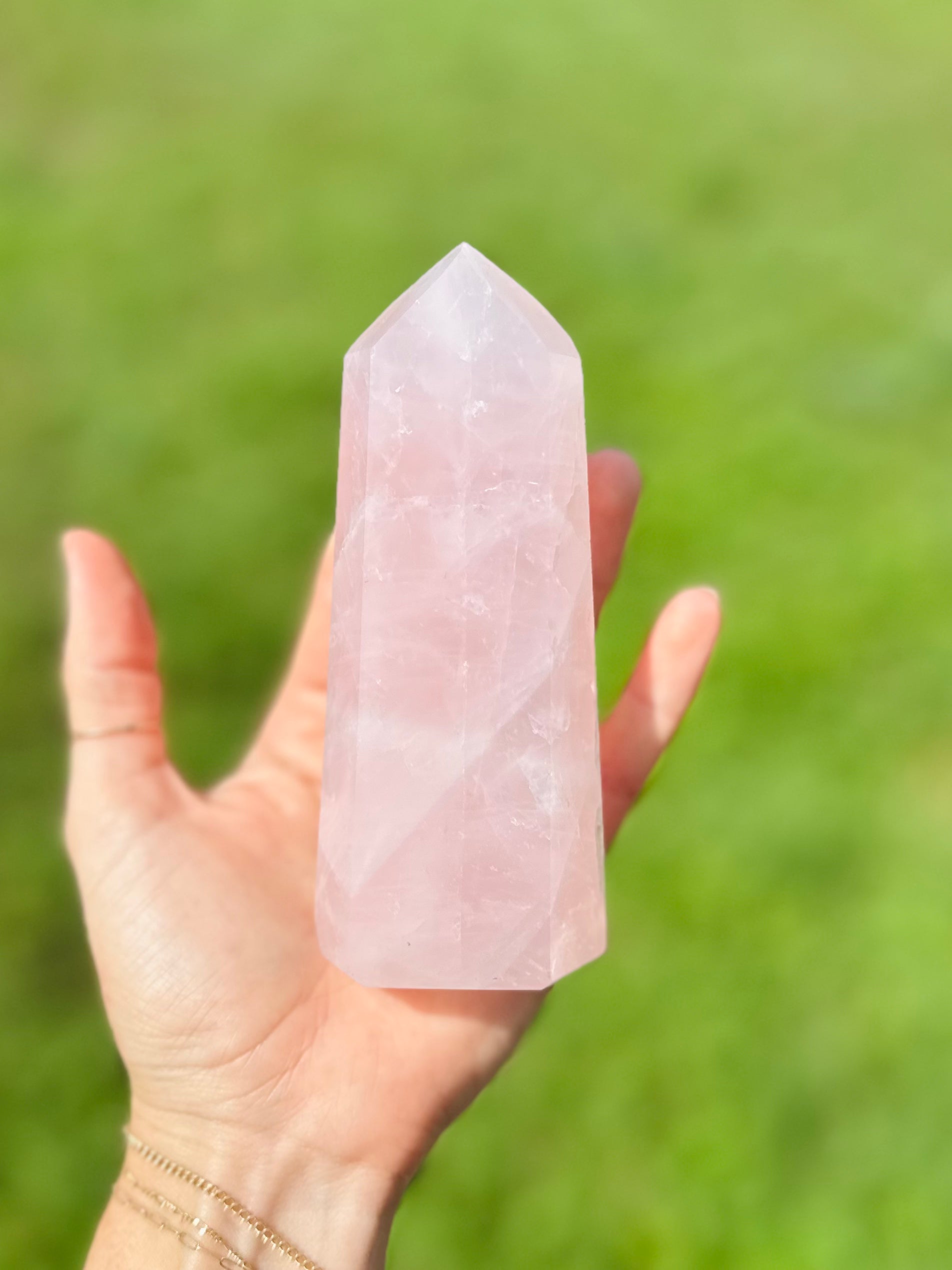 Rose Quartz Crystal Tower, known as the Stone of Unconditional Love, promotes emotional healing, self-love, and heart chakra energy