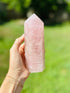 This elegant Rose Quartz Crystal Tower amplifies love, compassion, and healing, perfect for creating a nurturing and harmonious space