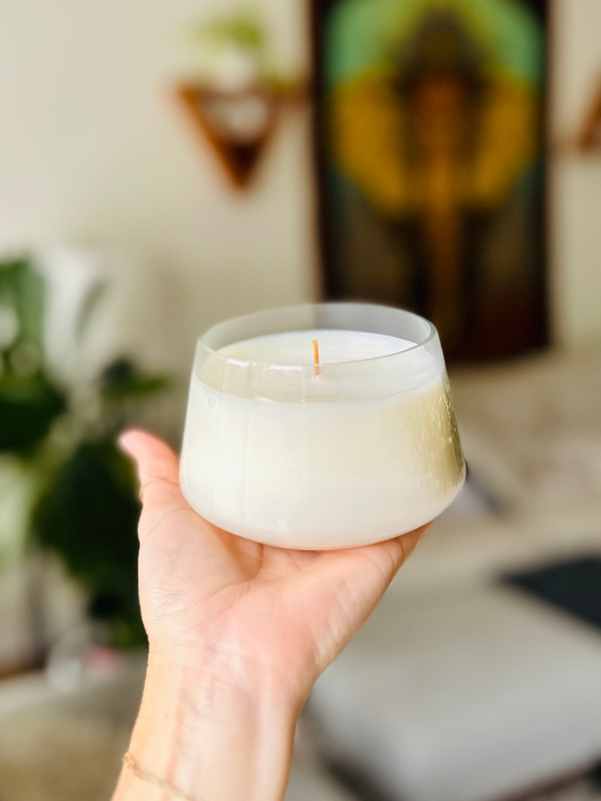 Spicy Apple Medium Pressed Flower Candle