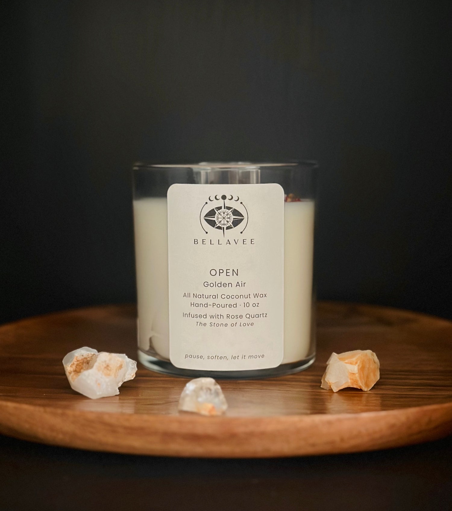 OPEN — Rose Quartz Ritual Candle