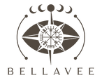 Logo of Bellavee with a central design and brand name below on a white background