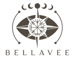 Logo of Bellavee with a central design and brand name below on a white background