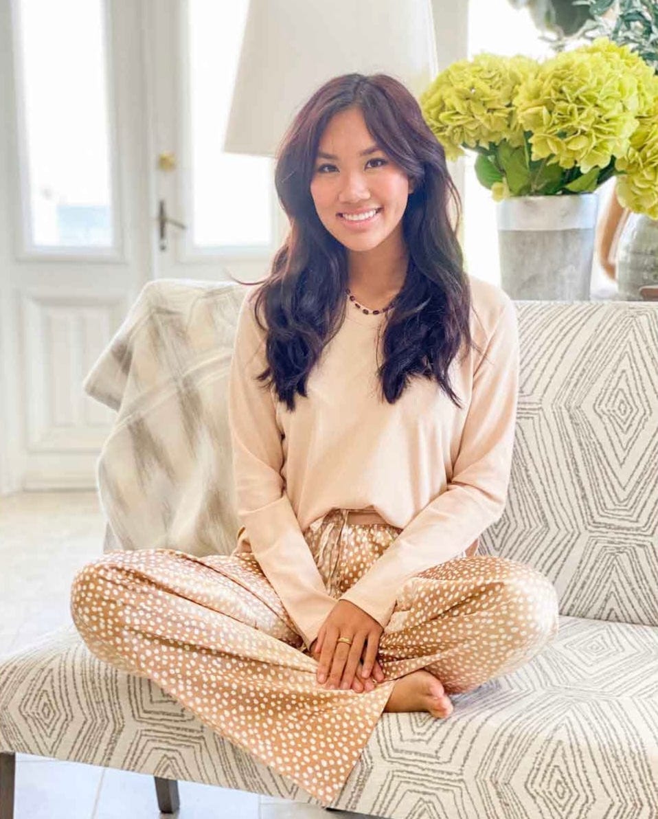 fawn slumber pant, soft and silky pajama bottoms with a beautiful fawn pattern, ideal for luxurious comfort and relaxation