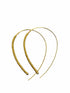 Rory Hook Earring in gold, featuring glass seed beads and 14k overlay, lightweight and perfect for everyday elegance