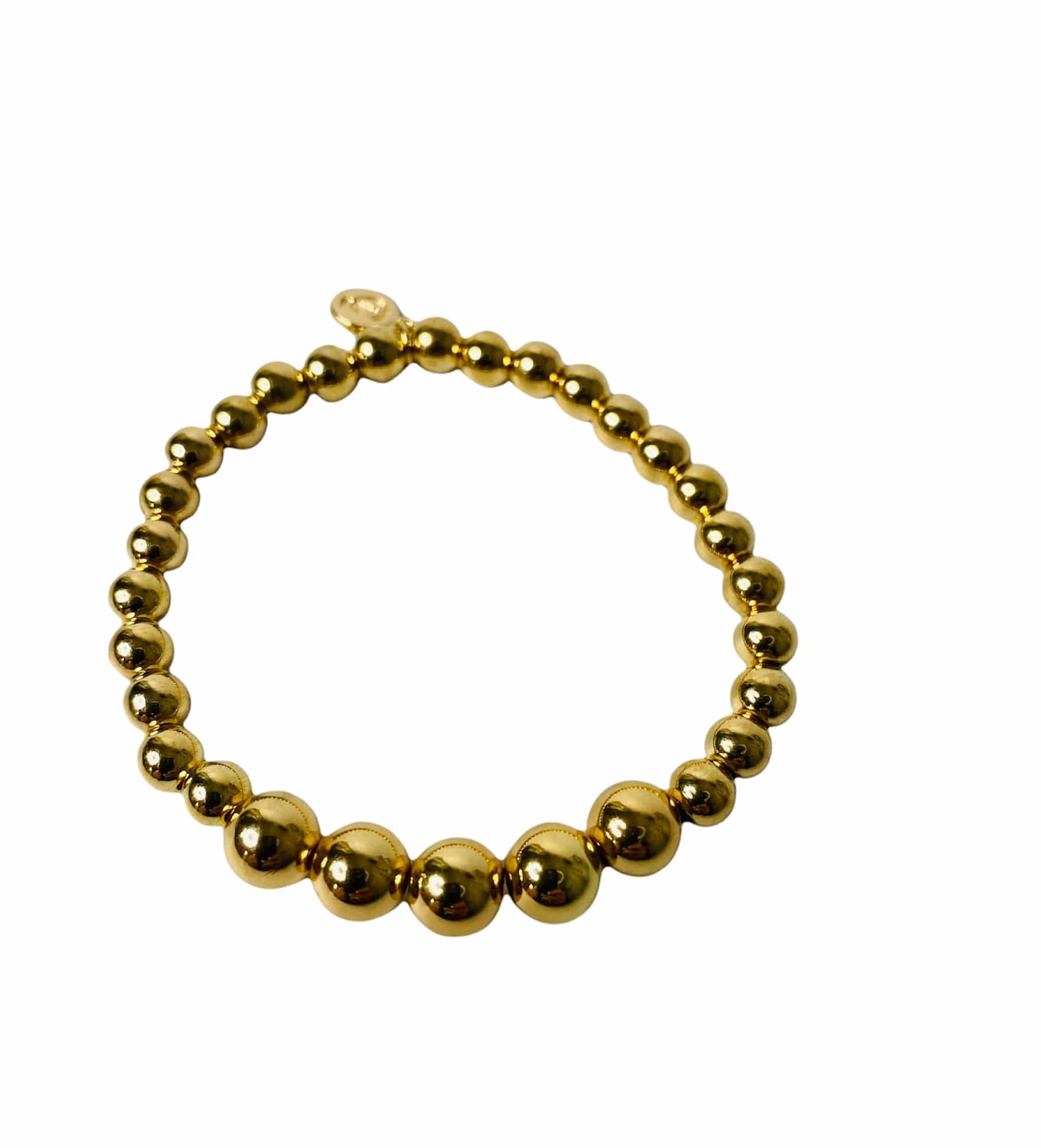 Layer your look with the Suzy Gradual Gold Bracelet, a heavy weight and stylish accessory that elevates any ensemble