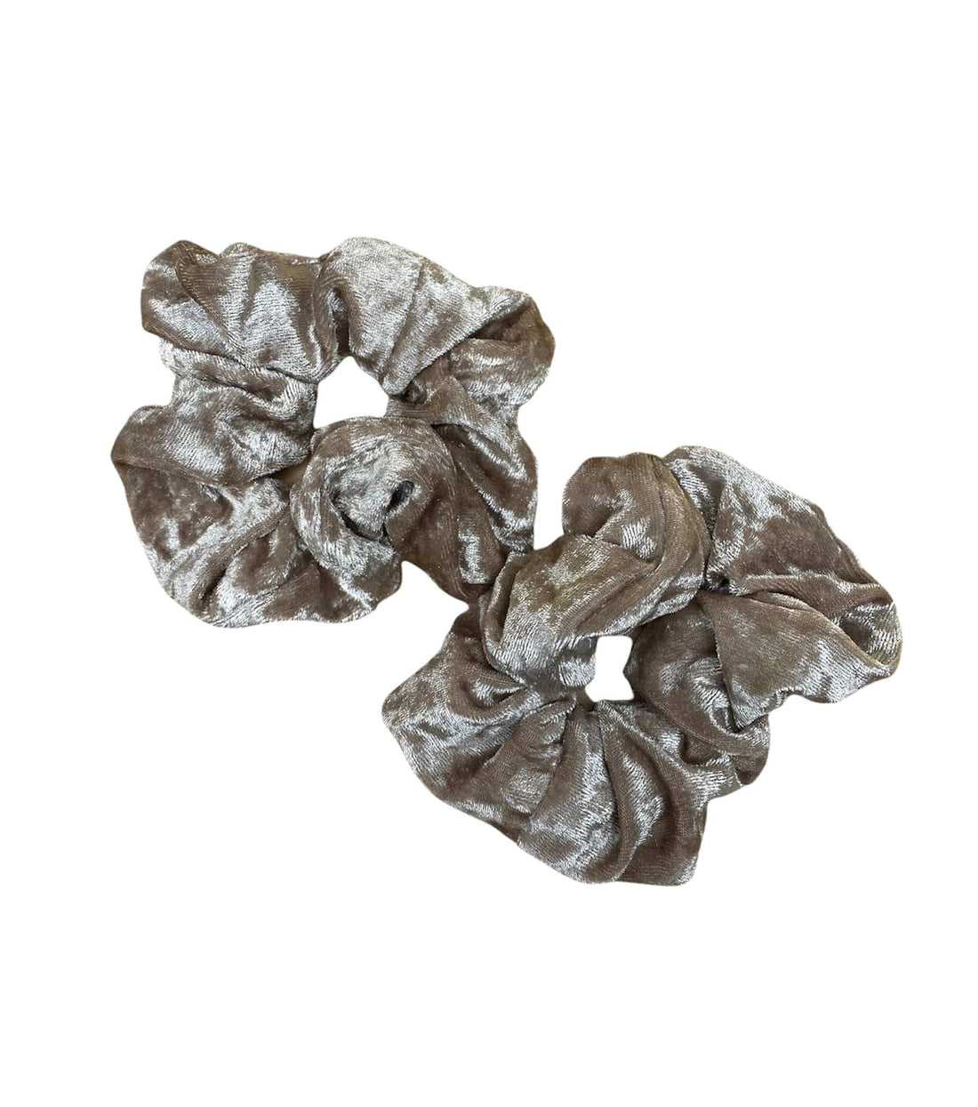 Loni Champagne Velvet Scrunchie, adds a touch of elegance and sophistication to any outfit, perfect for dressing up your look