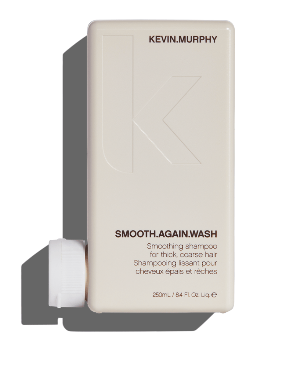 Kevin Murphy SMOOTH.AGAIN.WASH nourishes and smooths thick, coarse hair, reduces frizz, and enhances softness. Sulphate, paraben, cruelty-free