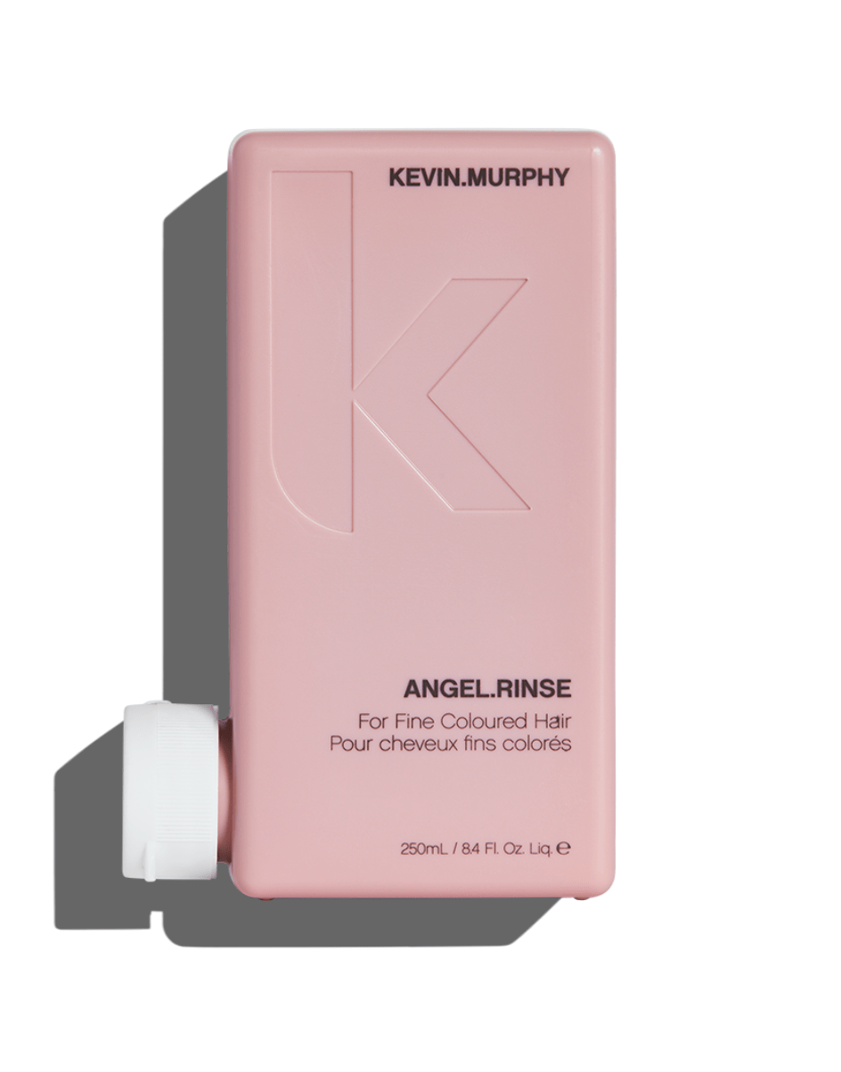 Angel Rinse, a weightless conditioner for fine, fragile, and color-treated hair, with nourishing Mango and Cocoa Butters