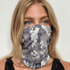 Pretty Simple Tie-Dye Beanie and face covering, lightweight and versatile. One size fits most adults, made of rayon and spandex