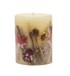 Pumpkin Cardamom Botanical Candle with almond milk, cardamom, and cinnamon. Hand-poured, illuminates natural botanicals when lit