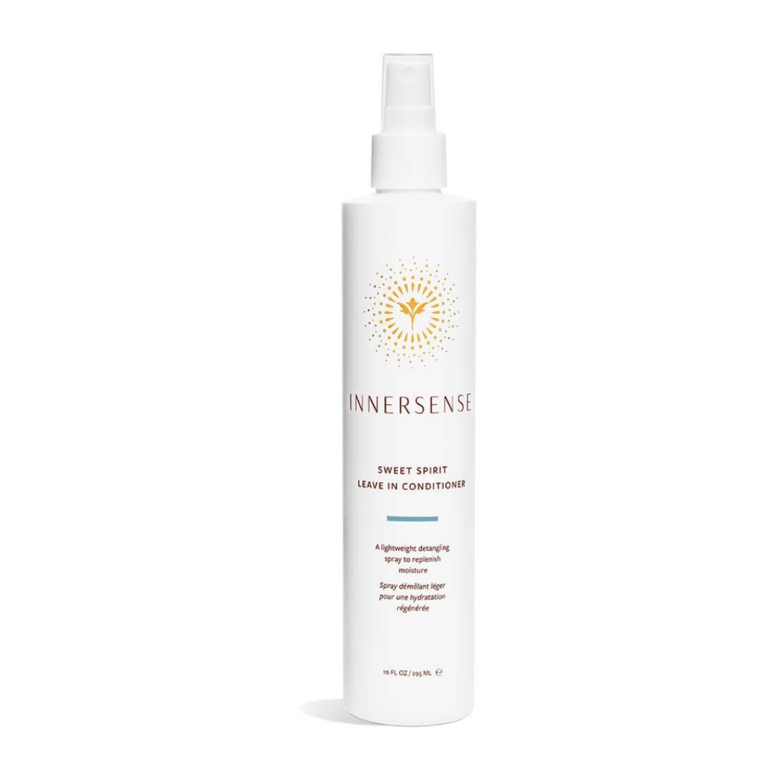 Innersense Organic Sweet Spirit Leave-In Conditioner with emollient oils and lavender, detangles, boosts moisture, and enhances manageability for all hair types