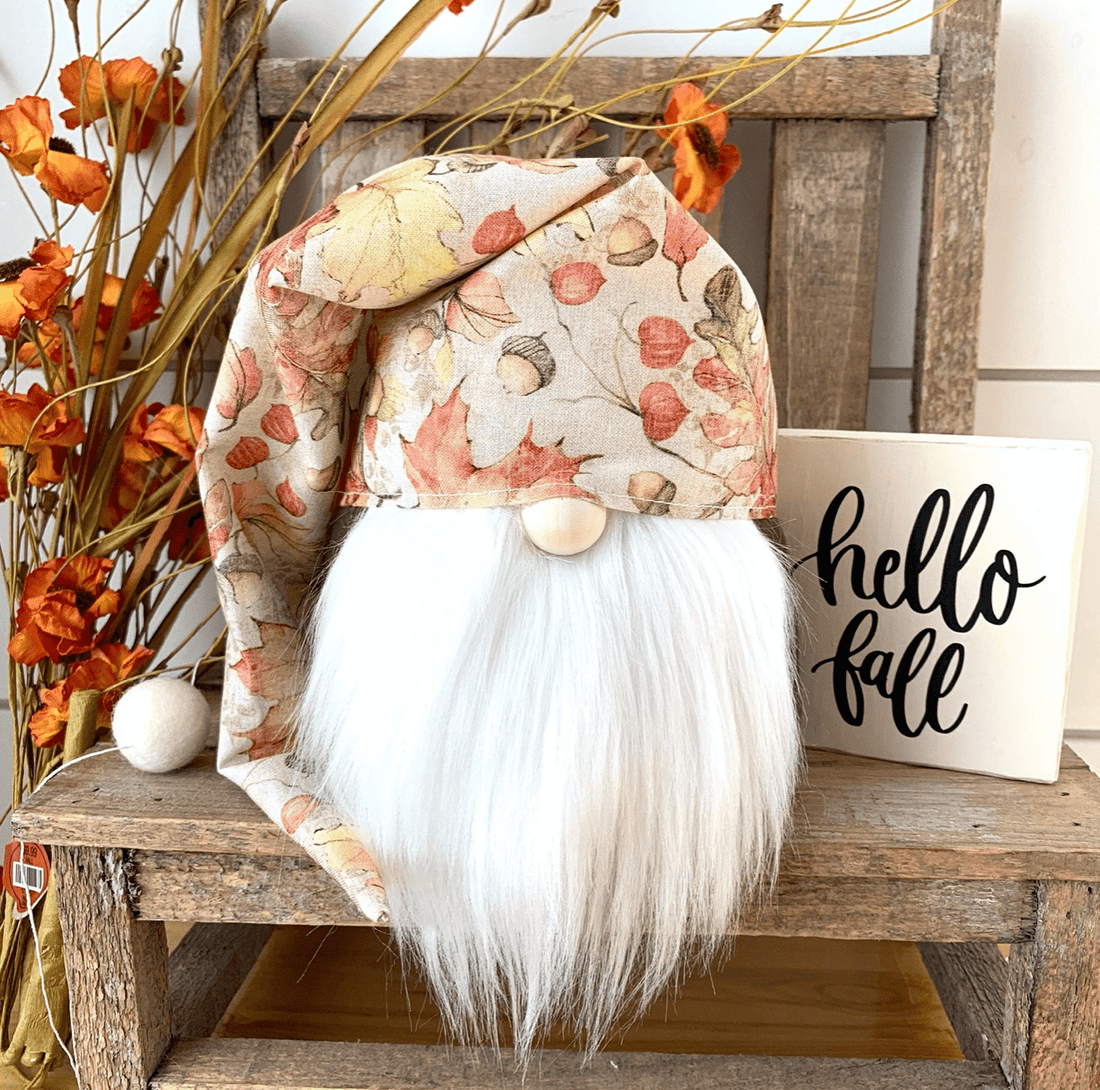 fall leaves gnome decor, perfect for autumn decorations, adding a festive touch to your home and inspiring the spirit of thanksgiving