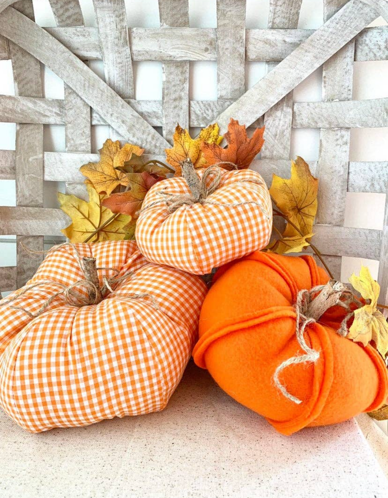 Autumn Fabric Pumpkin Set