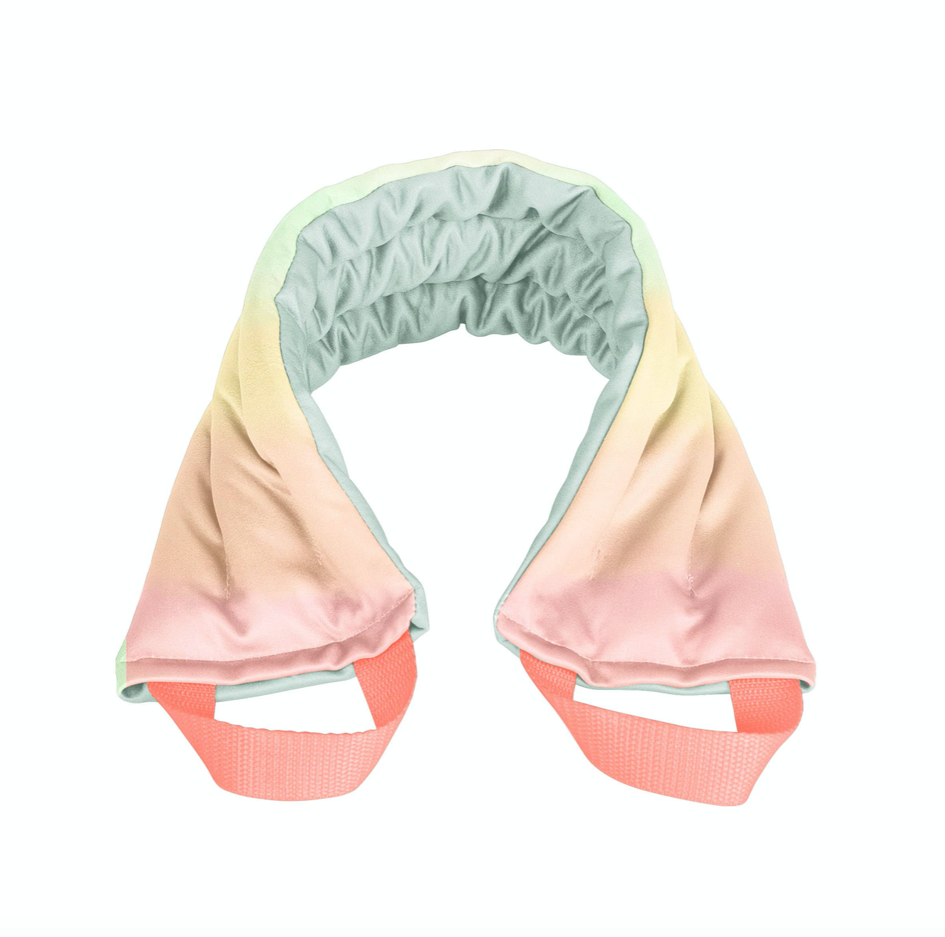 This weighted neck wrap can be heated for soothing muscle tension or cooled for calming relief, perfect for self-care routines