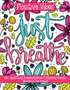 Positive Vibes Coloring Book with 50 uplifting pages, featuring inspirational quotes and florals for relaxation and happiness