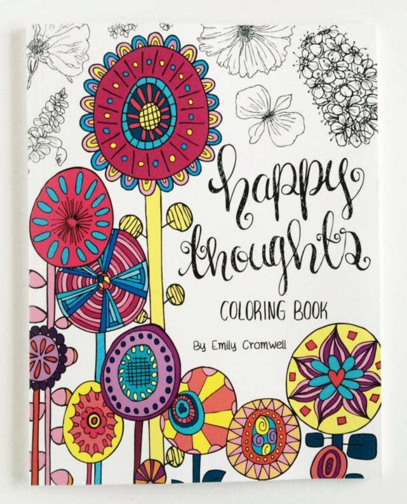 Happy Thoughts Inspirational Coloring Book