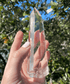 Lemurian Quartz Tower, polished with six sides, offering clarity and inclusions, perfect for healing and purifying energy alignment