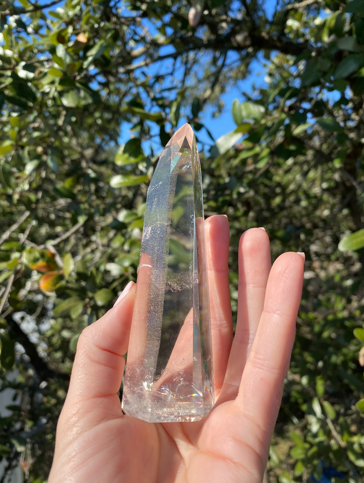 High-quality Brazilian Lemurian Quartz Tower with mesmerizing inclusions, designed to align with your journey and promote healing