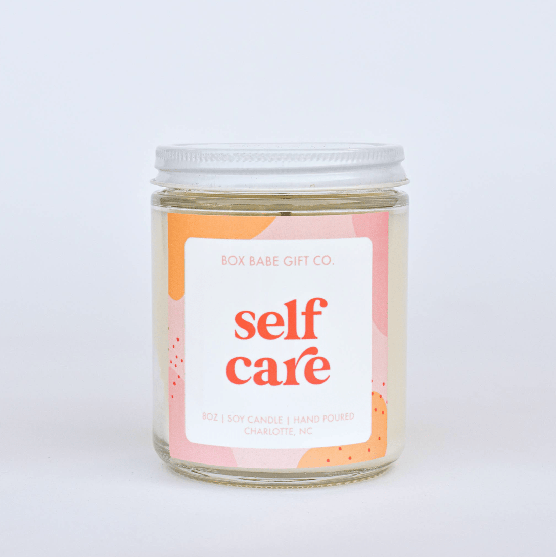 Self-Care Candle with soothing scents of sea salt &amp; orchid and vanilla, perfect for relaxation and creating a calming atmosphere
