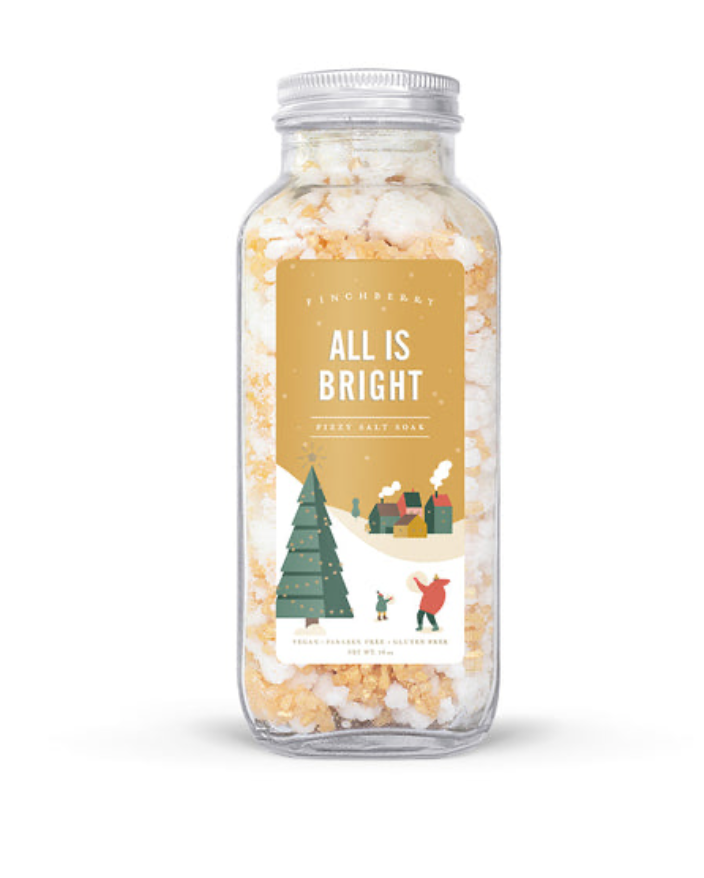 Holiday Edition All is Bright Fizzy Salt Soak