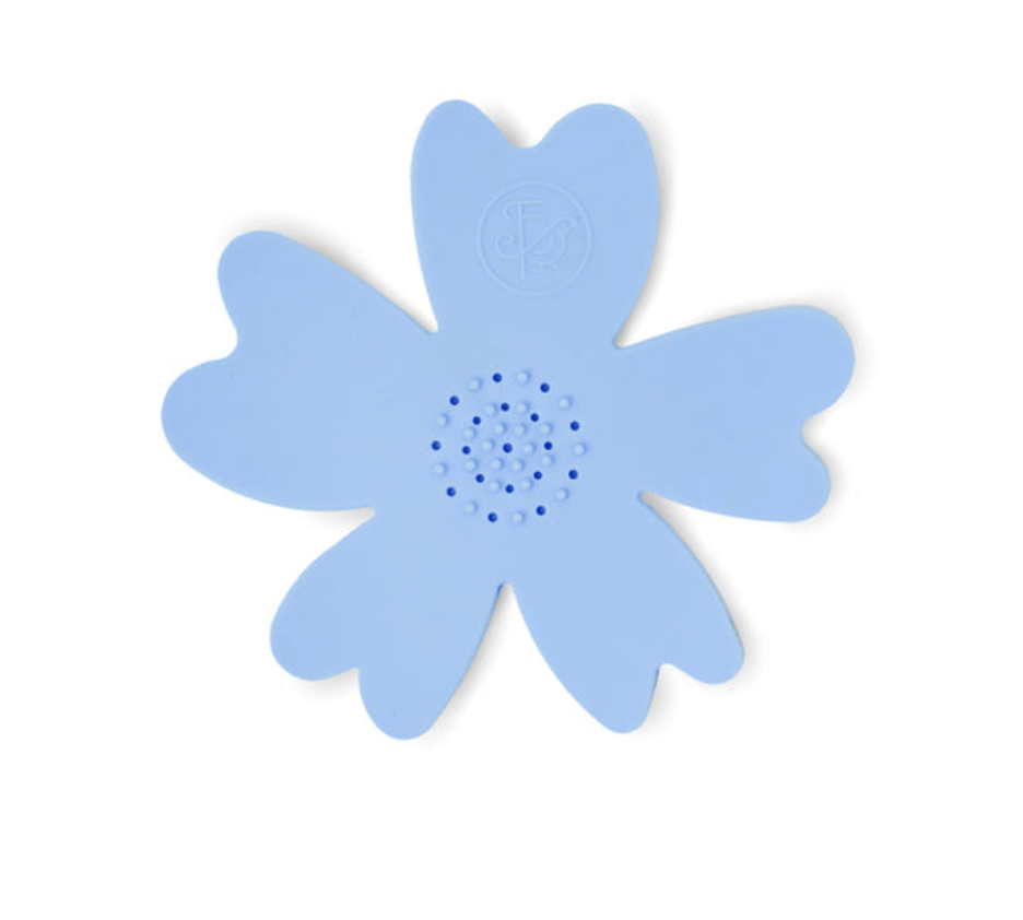 Blue Silicone Flower Soap Dish, adds a playful and practical touch to your sink, designed to hold your soap securely and stylishly