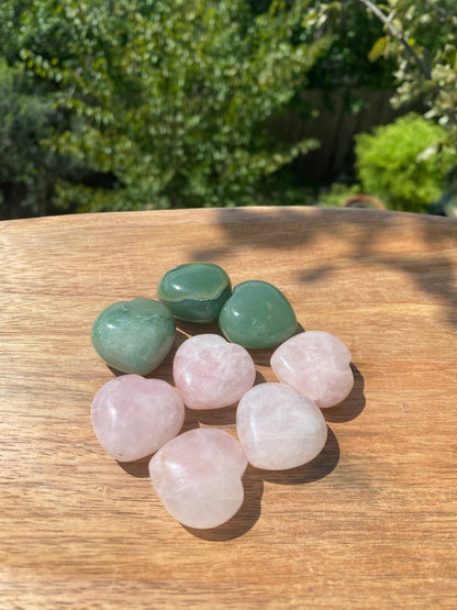 Rose Quartz Pocket Heart opens the heart chakra, providing unconditional love, healing, and support for skin and female health