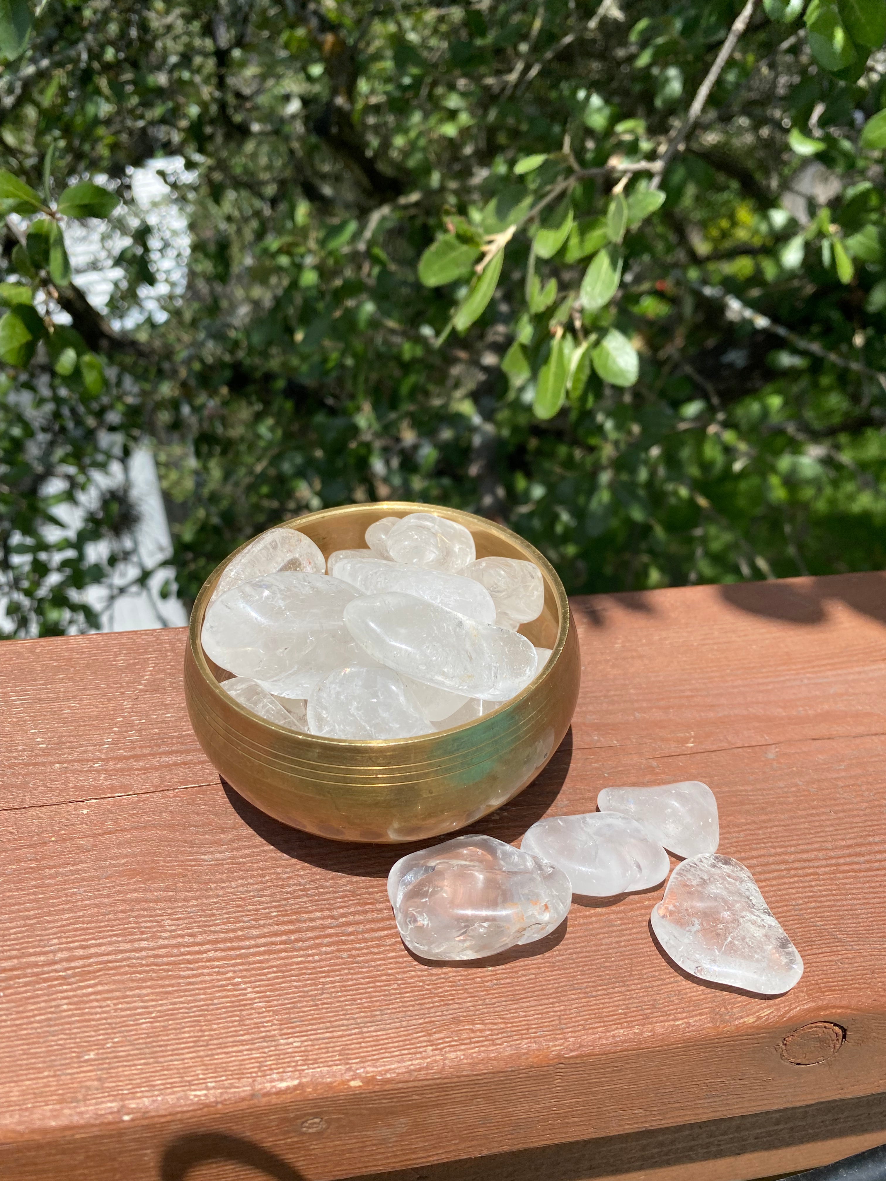 Master Healer Clear Quartz Tumble, a versatile and powerful stone for cleansing, healing, and amplifying energy during meditation